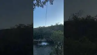 Salto Corumba Zipline in the water  #microadventure #microadventurelife