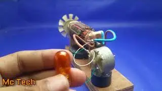 Free energy generator dc motor  with Dynamo , DIY experiment generator at home 2018