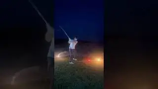 Amazing Night Golf Shots 😱 #golf