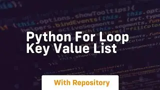 python for loop key value list