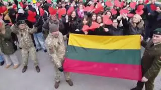 Vaizdai i&scaron; Vasario 16-osios minėjimo