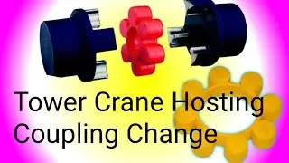 Tower Crane Hoist Motor #coupling and #brake Arrangements And #Repairing Kaise Karna ACE