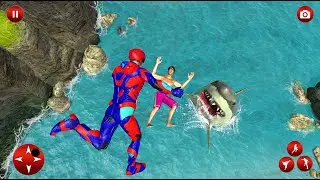 Light Police Speed Hero Robot || Rescue Mission || Spiderman Rescue || 3D Games