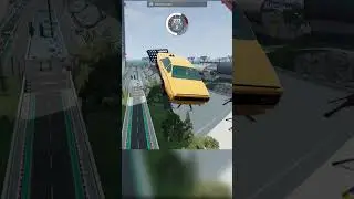 Epic Water Jump Challenge: Car Jump Arena in BeamNG Drive! #beamng #carjumparena #carcrash #carjump