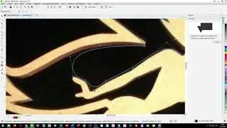 Якорь, фея. Обрисовка растрового изображения