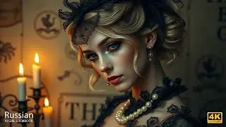 Лукбук с 4K AI Art｜Темная, неземная русская красавица в элегантном кружеве