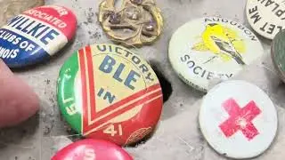 antique and vintage pins and badges