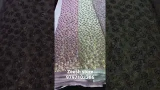 Georgette long width sequence work fabric