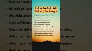 Diese Person lebt nach Werten & gewinnt Vertrauen 🌟 #inspiration #mindset #psychologie