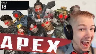 My highest kill round ever, Solo vs squad I Apex Legends