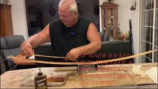 58&rdquo; SINEW BACKED HICKORY BOW, HIDE GLUE & SOME FIRE HARDENING EXPERIMENTATION. JOE ZUMMO