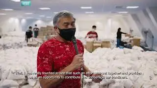 Distribution of Singapore's Largest Carepack Giveaway for Frontliners