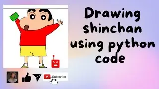 Draw shinchan using Python code in easy way! 💕