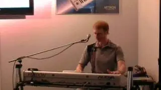 Robert gets funky on the keyboard