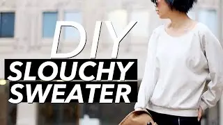 How to Make a Slouchy Sweater (Crew Neck, Raglan Sleeve) | WITHWENDY
