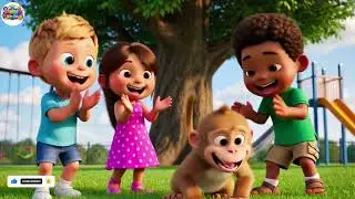 Silly Monkey Dance | Fun and Playful Nursery Rhyme for Kids | Baby Songs and Animated Rhymes
