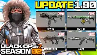 NEW BLACK OPS 7 SEASON 2 UPDATE 1.90 PATCH NOTES! NEW WEAPONS, RANKED PLAY & WEAPON BALANCE! (BO7)