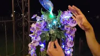 GEARTIST Solar Garden Decorative Flower Lights Outdoor,Multi Color Changing with Butterfly LED light