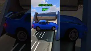 Какая машина проедет по сломанному мосту 💀❌ BeamNG.Drive #shorts #beamngdrive