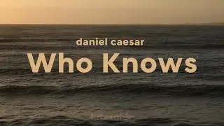 Daniel Caesar - Who Knows (lyrics)