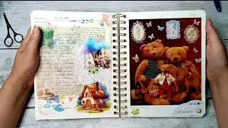 Teddy Bears Journaling ASMR | no talking | no music | no speed up