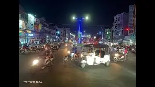 Traffics on Road Number 1, Phnom Penh of Cambodia, October 31, 2022