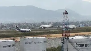 ✈️🛬 Smooth & Beautiful SriLankan Airlines Touchdown at Nepal&rsquo;s Iconic Airport 🇱🇰🇳🇵✈️💚🇳🇵✈️💚