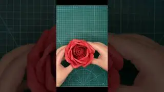 DIY Paper Rose | Paper craft #diy #valentinesday #papercraft #fun #love