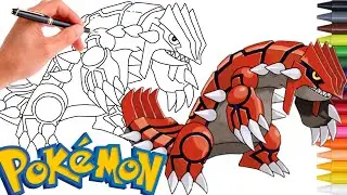 Como Desenhar FACILMENTE O POKÉMON GROUDON ! #383 | geração 3