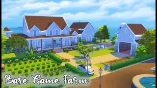 BASE GAME FARM HOUSE & FARM!🐑 & DOWNLOAD || The Sims 4 Speed Build