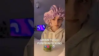 🎃GRWM TO GO PUMPKIN PICKING #halloween #grwm #relatable #makeup  #bonnet #funny #realistic