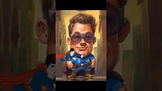 Super hero in cartoon mini #cartoon #super #superhero #spederman #characterlab #zodiac