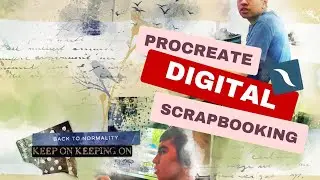 Digital Scrapbooking Layout Process blending technique