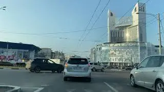 Chisinau Moldova City Car Driving - Botanica to Center - Dacia Blvd. Decebal Blvd. Negruzzi
