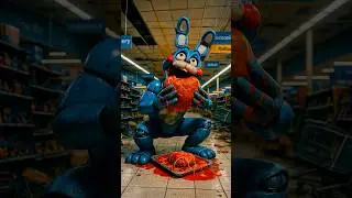 🥩99 Toy Bonnie&rsquo;s GO TO Walmart! #fnaf #walmart #ai #brainrot