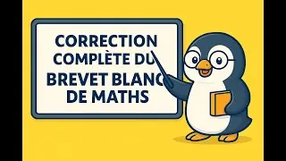 Brevet blanc de maths – Correction complète (DNB)