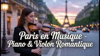 Paris en Musique – Piano & Violon Romantique | Instrumental Relaxant dans les Rues de Paris
