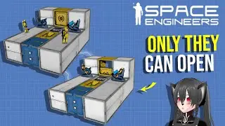 Security Clearance Door Using Automatons, Space Engineers
