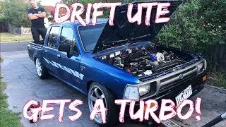 HILUX DRIFT UTE BUILD EP1: 22R TURBO INSTALL!