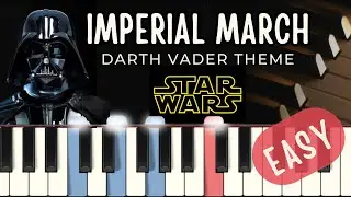 The Imperial March (Darth Vader's Theme) Star Wars: MIDI + synthesia tutorial + piano sheets
