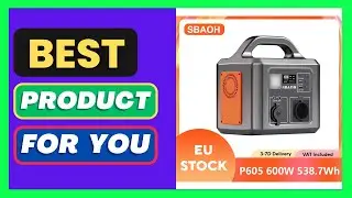 SBAOH P605 Portable Power Station 600W 538.7Wh Battery Solar