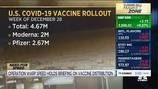 Operation Warp Speed: Will send 4.67M more Covid-19 vaccine doses next week