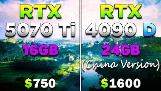 RTX 5070 Ti 16GB vs RTX 4090 D 24GB (China Version) | PC Gameplay Tested