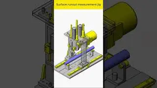 Surface runout measurement jig #mechanical #mechanism #automation #manufacturing #engineering