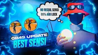 OB49 NEW BEST SENSITIVITY 🔥🤯ALL DEVICE SUPPORT ✅NO RECOIL SENSI 💀NEW PANEL 🥶 AUTO AIM LOCK 🔒 MACRO 👾