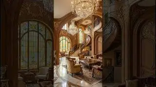 Before & After Luxury Transformation | Art Nouveau Mansion Interior Renovation #interiordesign