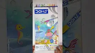 Doms brush pen unboxing 📦 Art supplies #foryou #highlights #shorts
