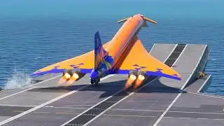 This Concorde McLaren Takeoff With Full Afterburners from Aircraft Carrier is Insane!