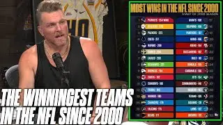 Pat McAfee Reacts To List Of Teams With Most NFL Wins Since 2000