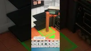 Sims 4 Build A Custom Kitchen Counter - Base Game #sims4 #youtubegamingchannel #shorts #sims